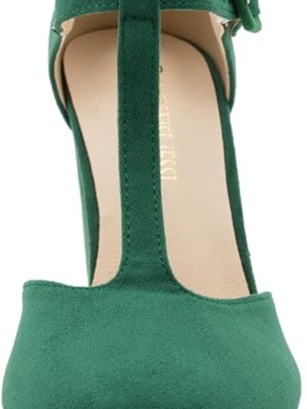 Women's T-Strap Mary Jane Pumps, Chunky Heel, Vintage Style, Cut Out, 3.54 Inch - Picture 3 of 4
